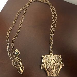 Lucky brand owl necklace